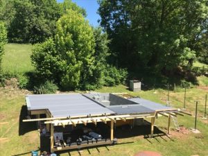 Habillage d'une piscine hors sol