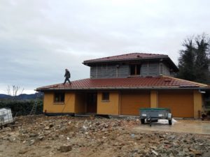 Construction d'une maison en ossature bois